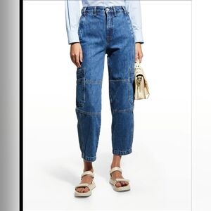 Frame Womens Utility Barrel High-Rise Straight Jeans Size 26 In Current